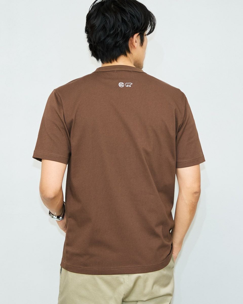 GADID ANONIEM LOTE Tシャツ ブラウン　サイズ0 Golden Bear江戸屋Tシャツ | ゴールデンベアストア
