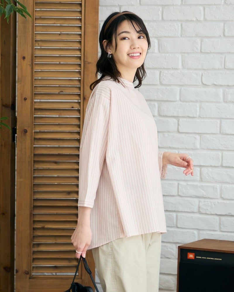 ストライプブラウス