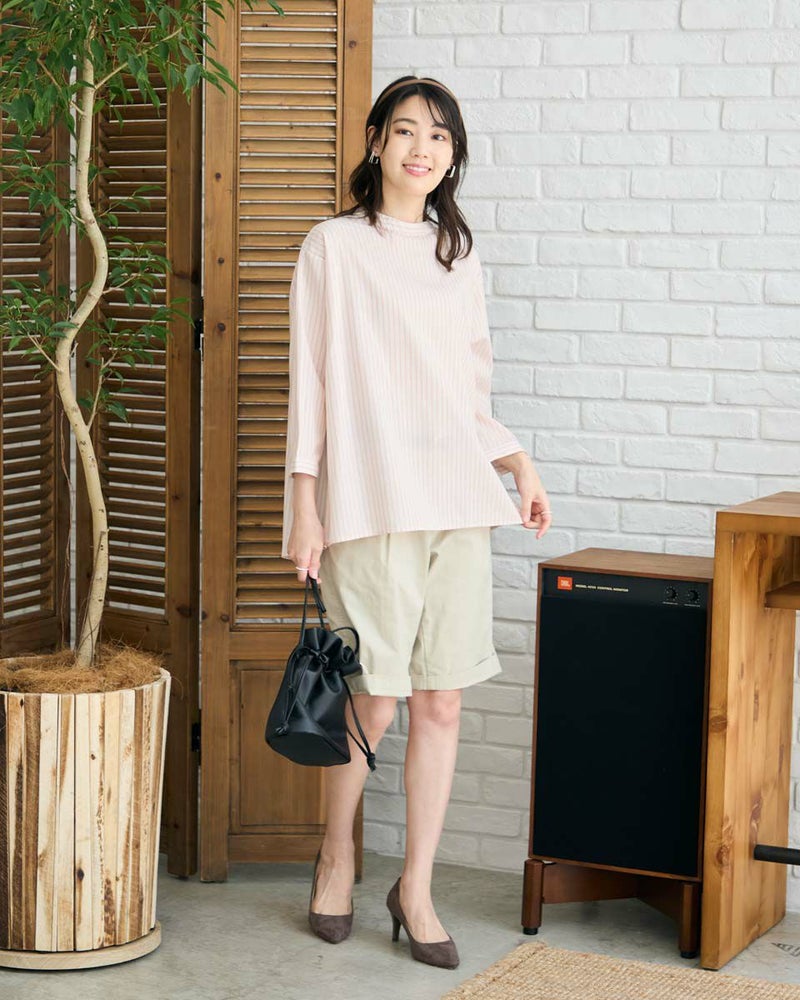 ストライプブラウス