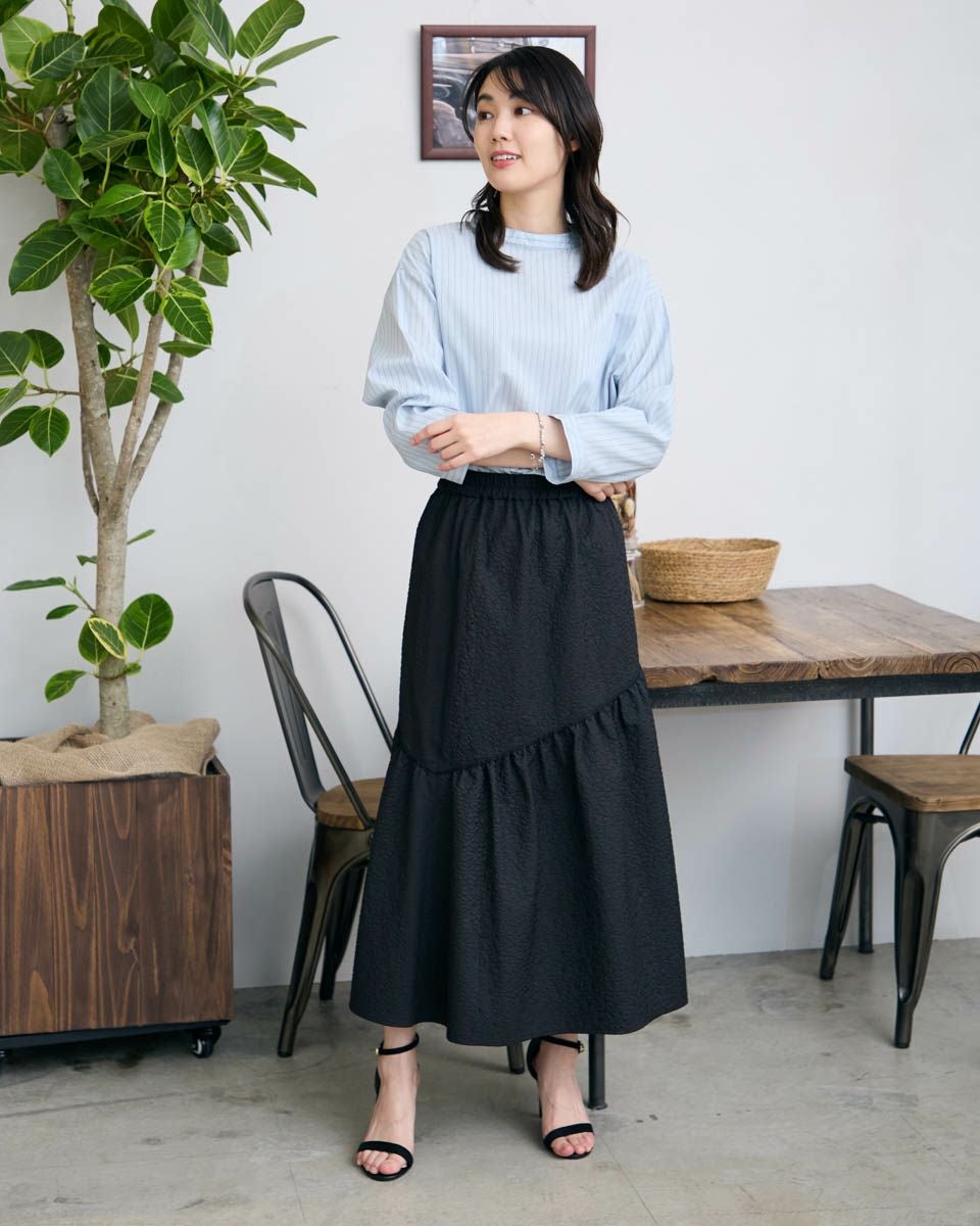 ストライプブラウス