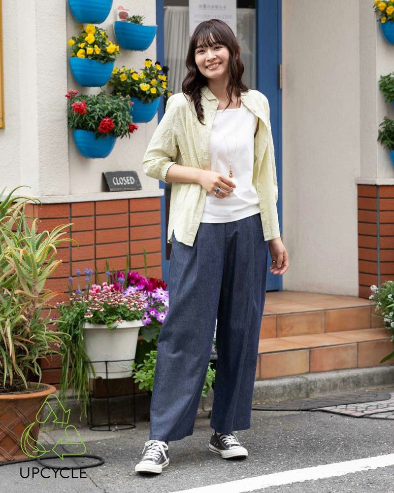 ボタニカル染めジャカードブラウス