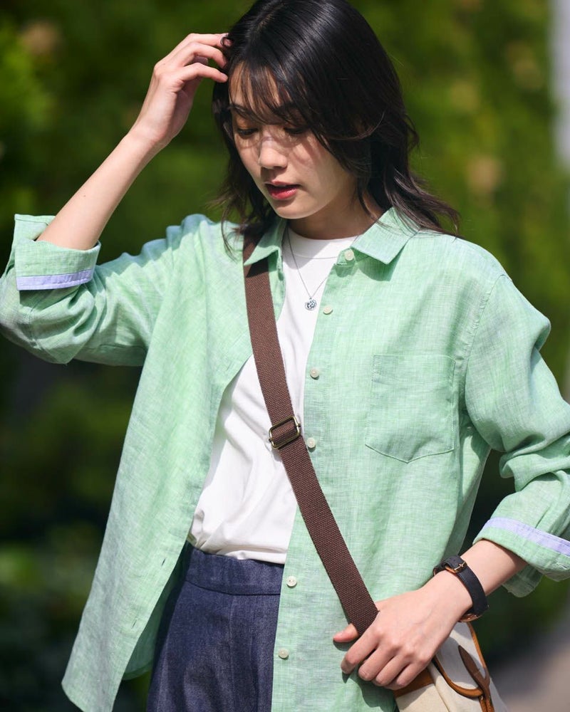 フレンチリネンシャツ