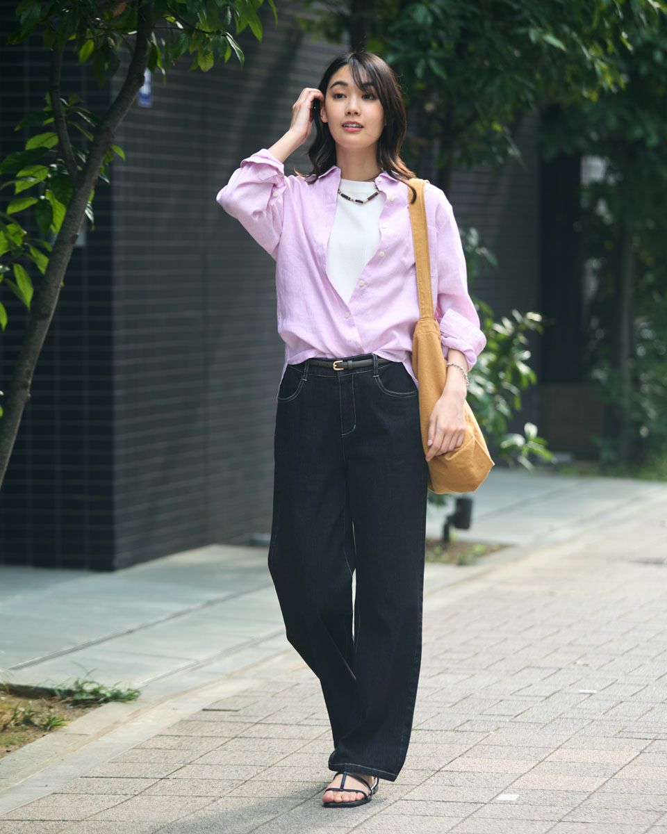 フレンチリネンシャツ