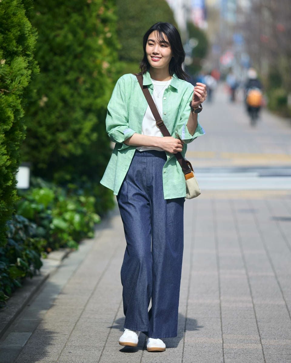 フレンチリネンシャツ