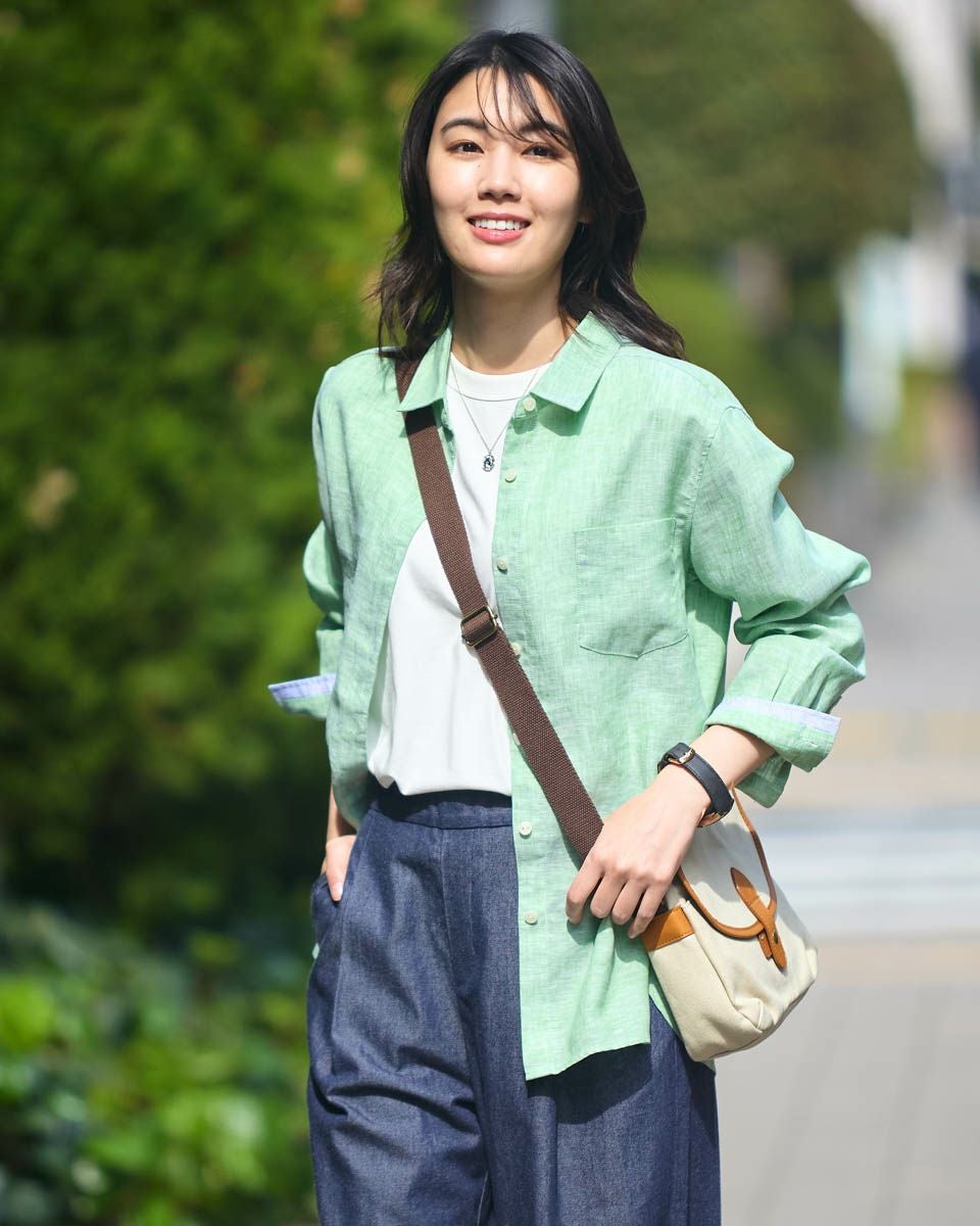 フレンチリネンシャツ