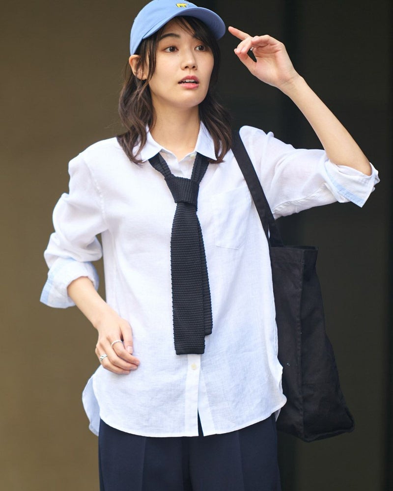 フレンチリネンシャツ