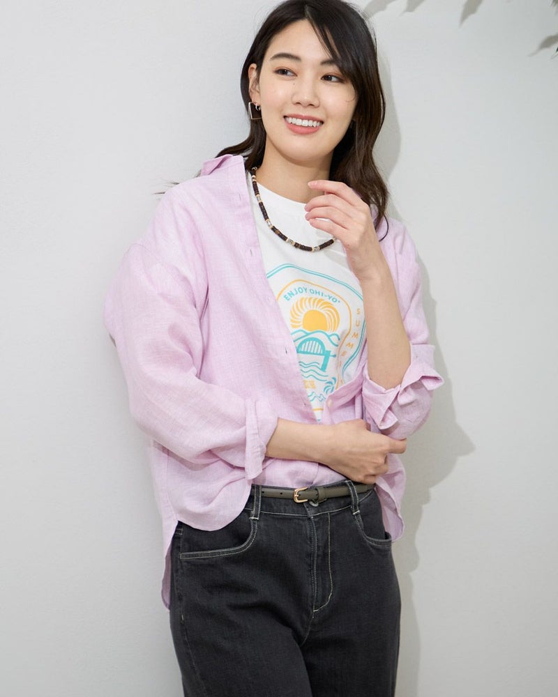 フレンチリネンシャツ