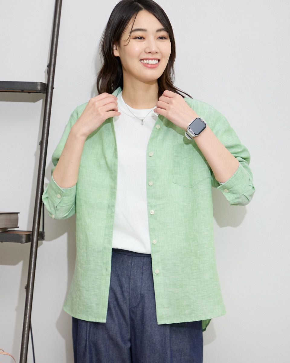 フレンチリネンシャツ