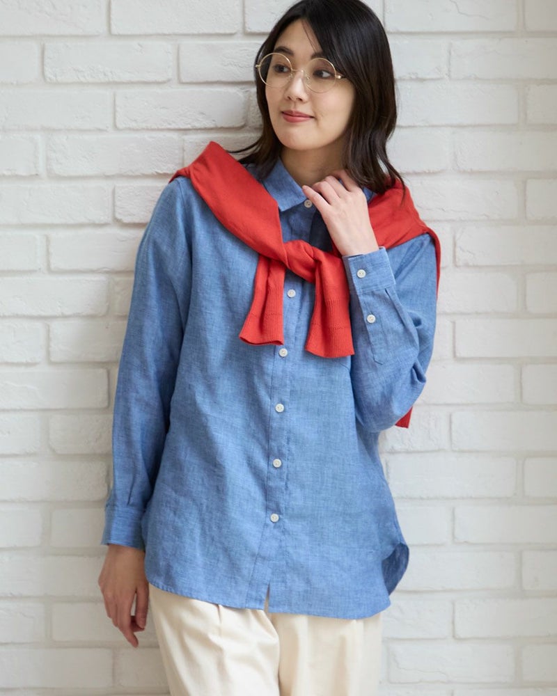 フレンチリネンシャツ