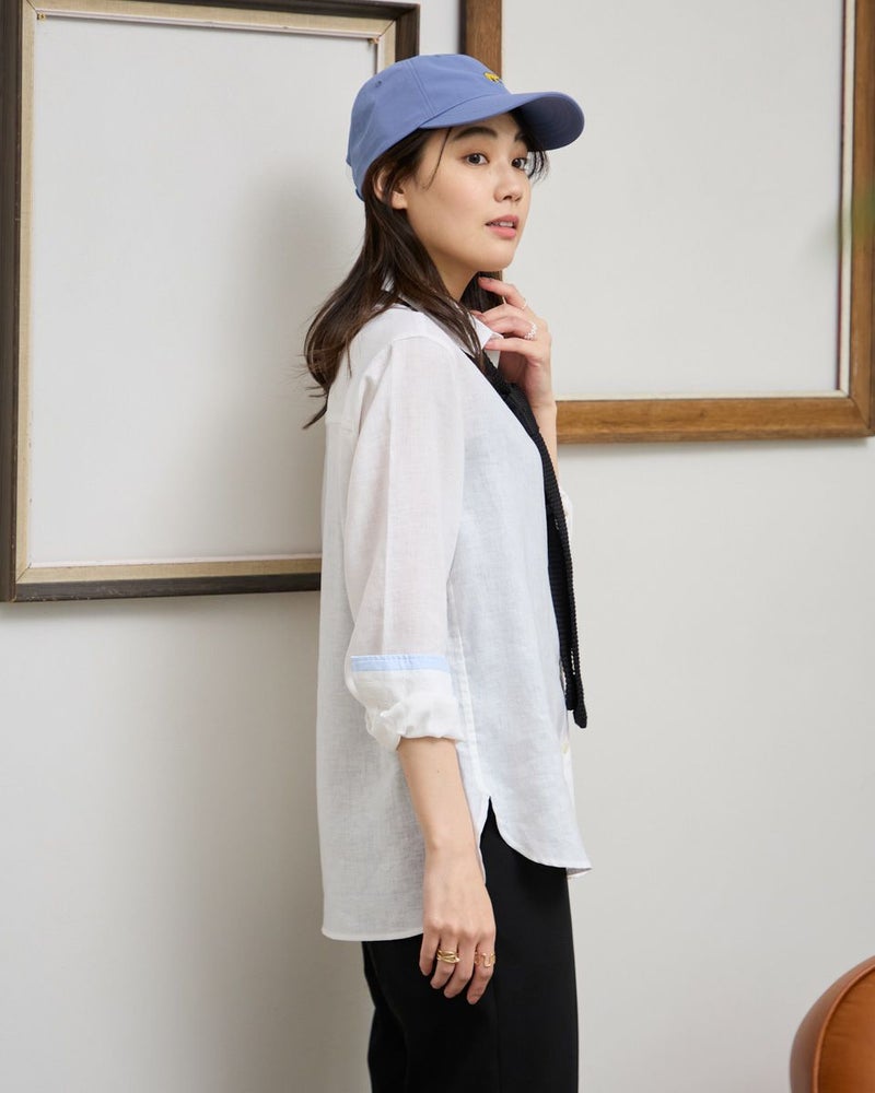 フレンチリネンシャツ