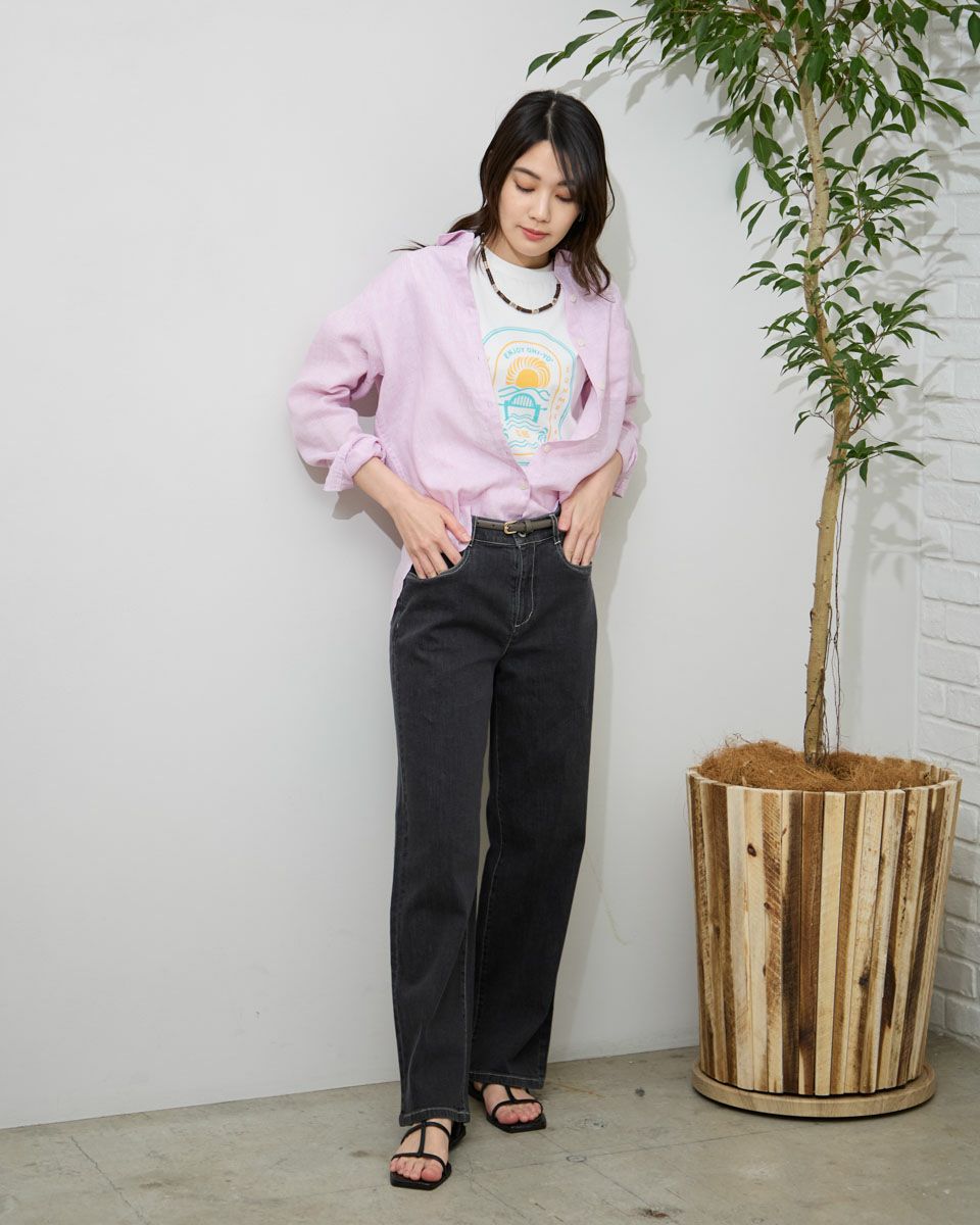 フレンチリネンシャツ