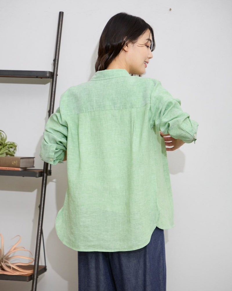 フレンチリネンシャツ