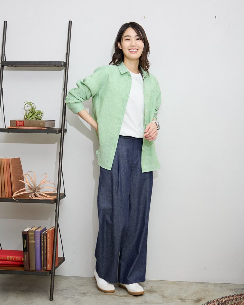 フレンチリネンシャツ