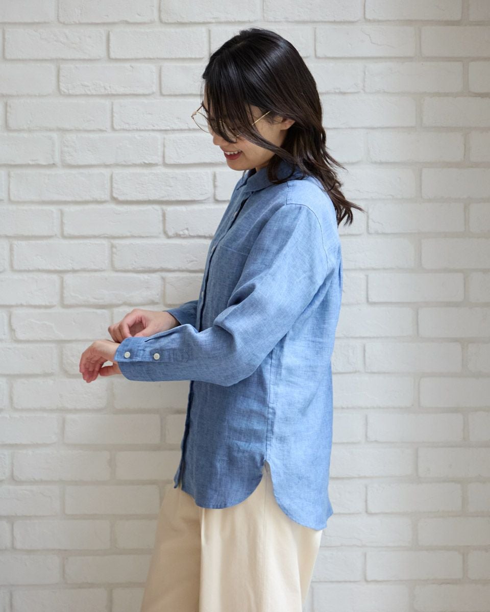 フレンチリネンシャツ