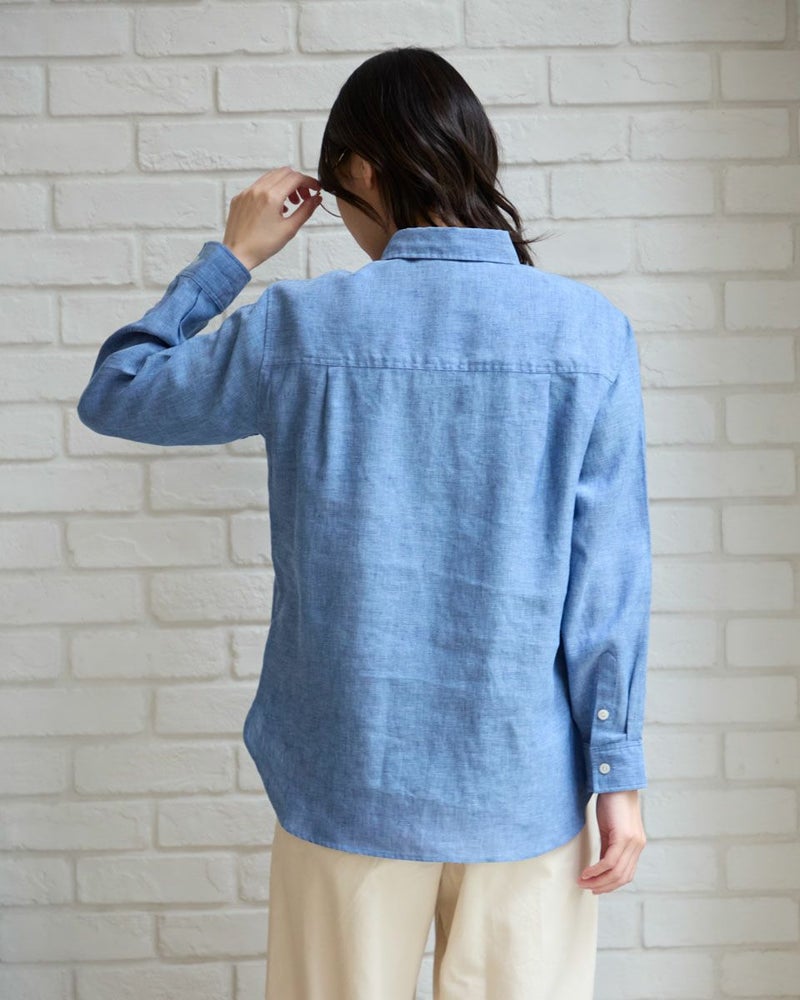 フレンチリネンシャツ