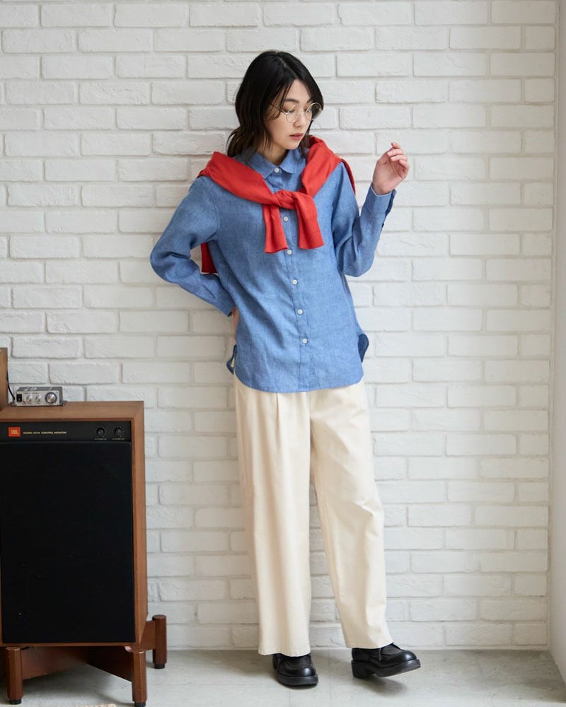 フレンチリネンシャツ