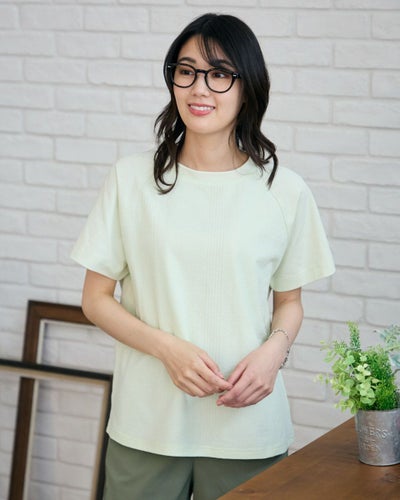 ジャカード切り替えTシャツ