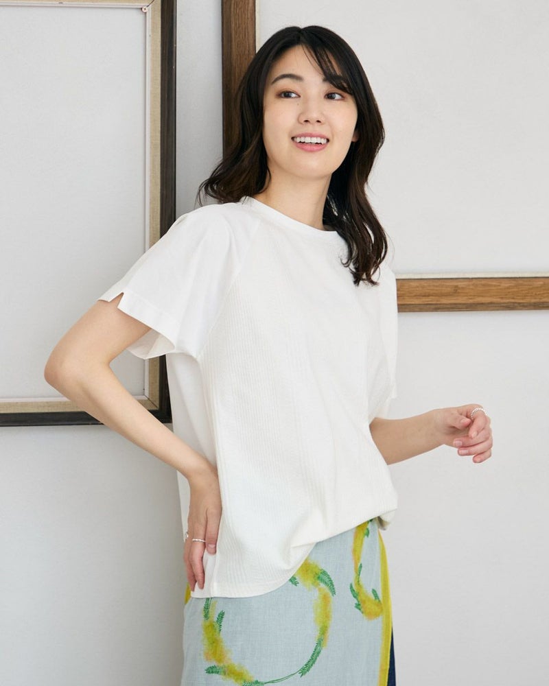 ジャカード切り替えTシャツ