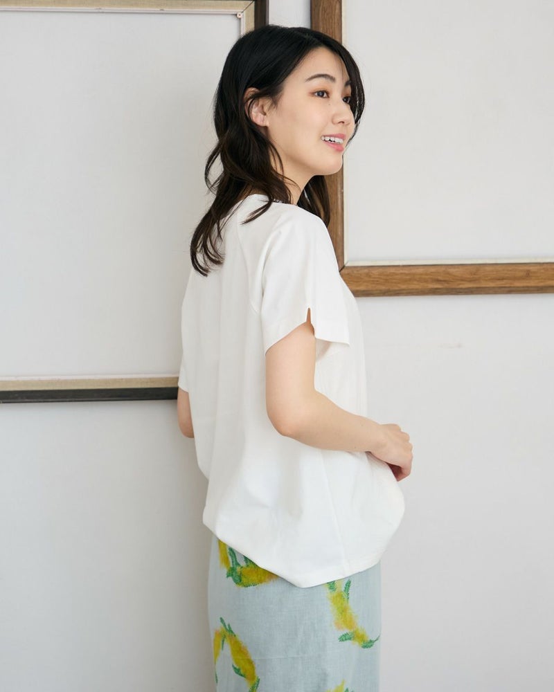 ジャカード切り替えTシャツ