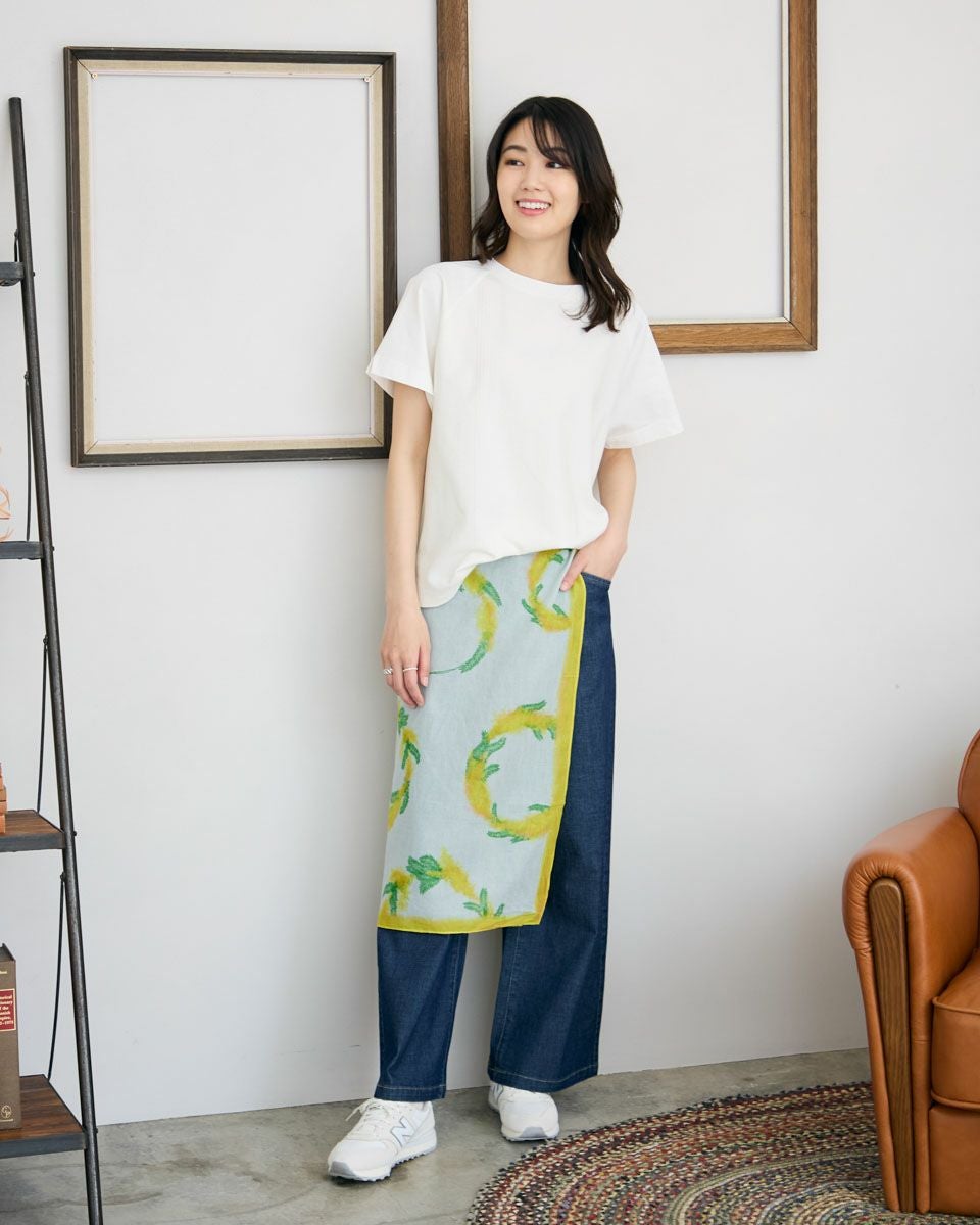 ジャカード切り替えTシャツ