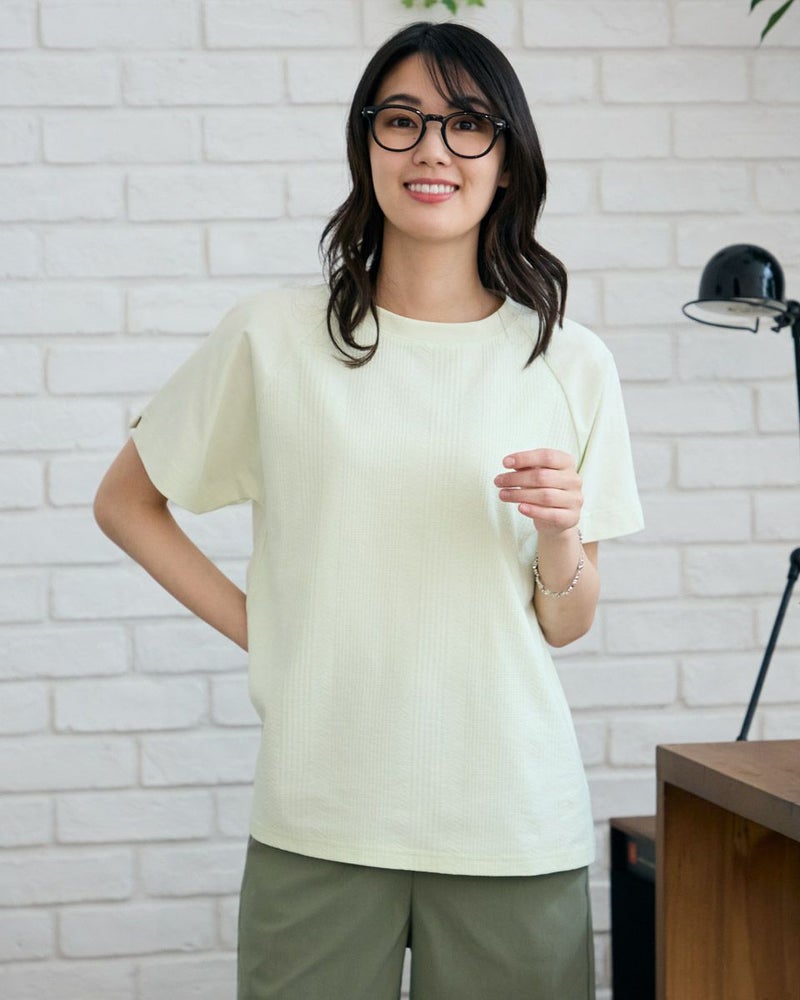 ジャカード切り替えTシャツ