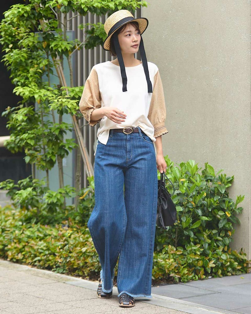 シャーリング使いプルオーバー