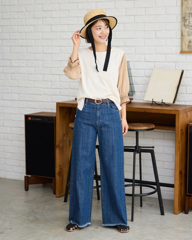 シャーリング使いプルオーバー