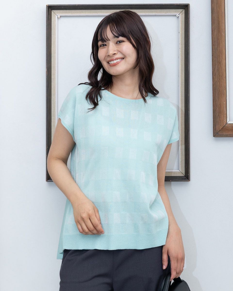 バックペプラムプルオーバー