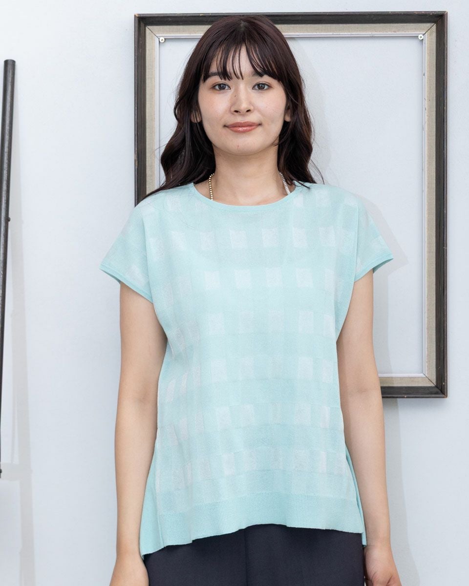 バックペプラムプルオーバー