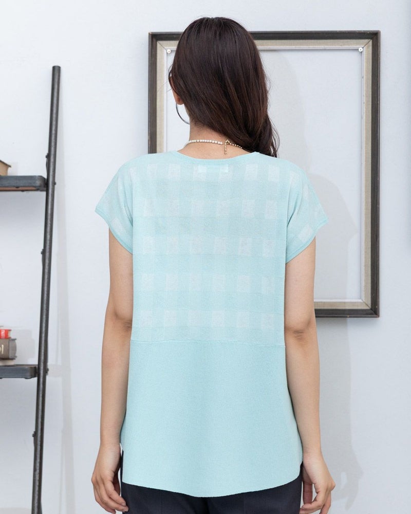 バックペプラムプルオーバー