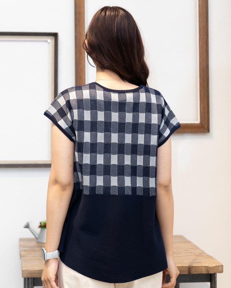 バックペプラムプルオーバー