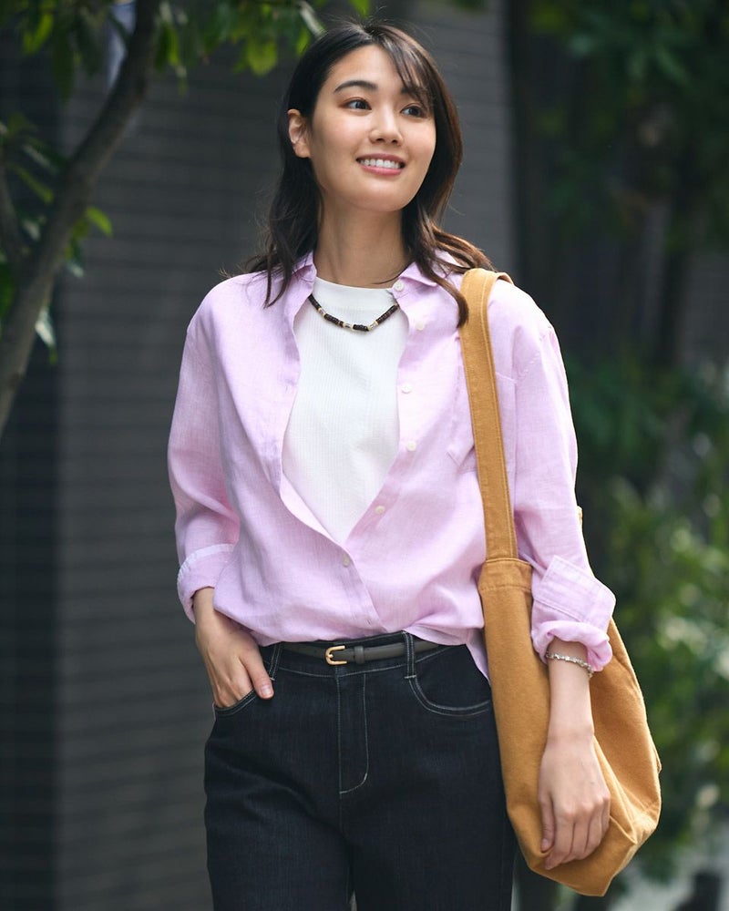 フレンチリネンシャツ