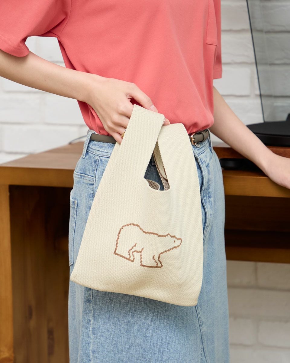 ニットジャカードミニバッグ