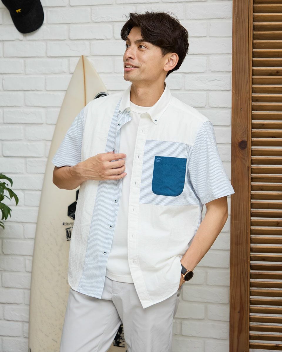 切替半袖シャツ