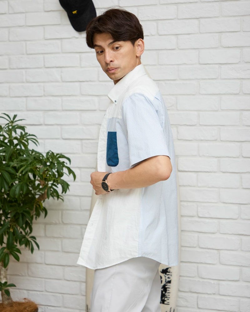 切替半袖シャツ