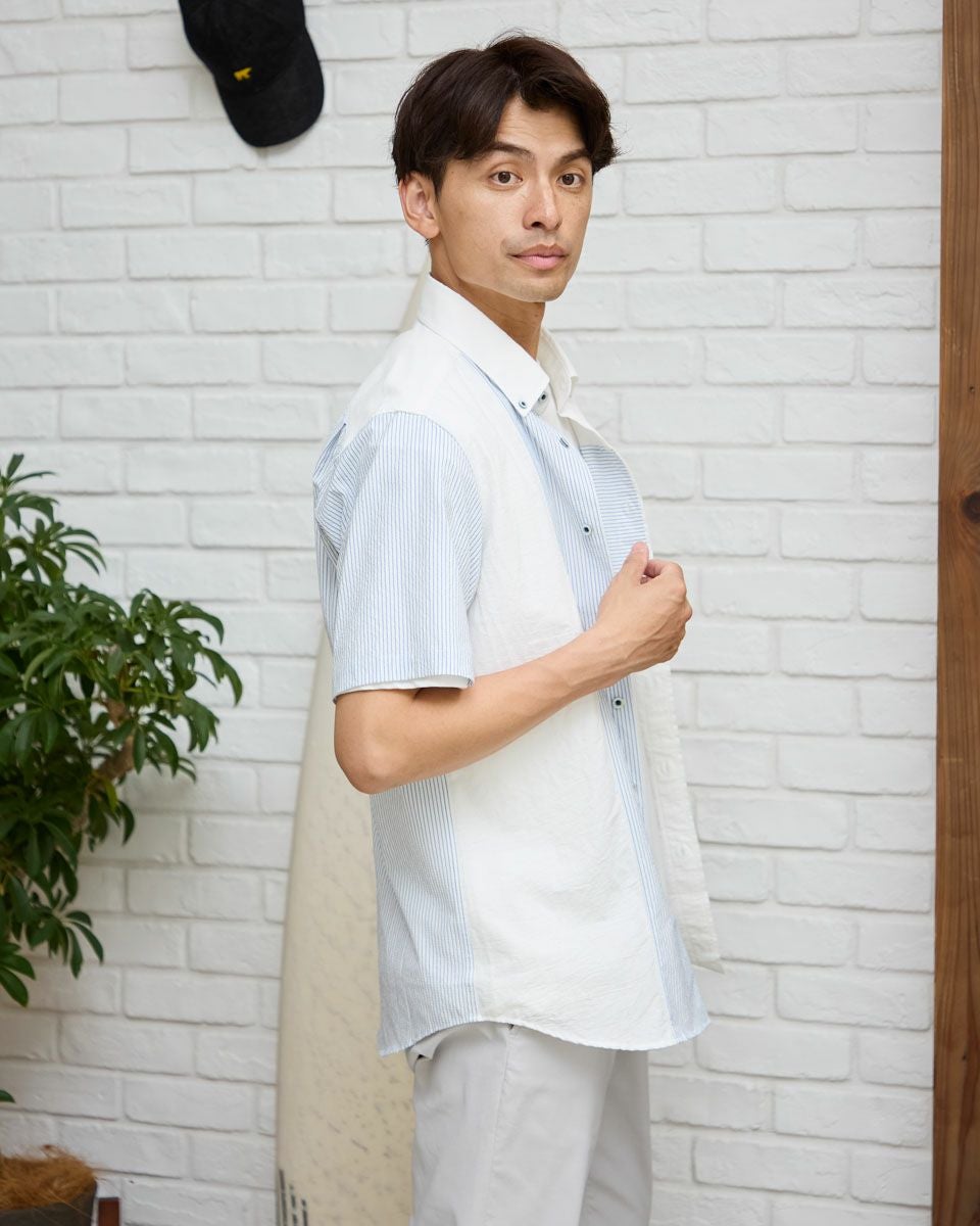 切替半袖シャツ