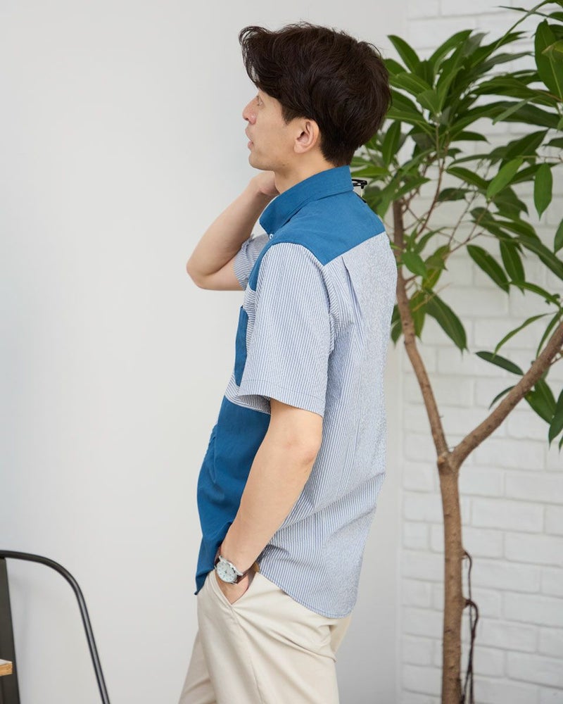 切替半袖シャツ