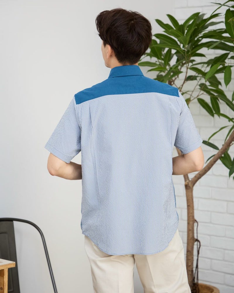 切替半袖シャツ