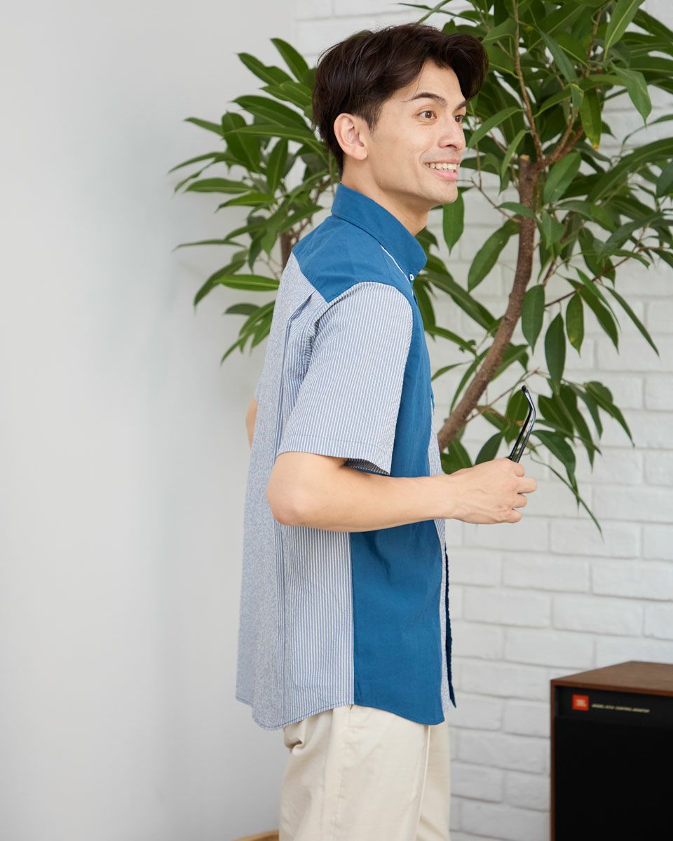 切替半袖シャツ