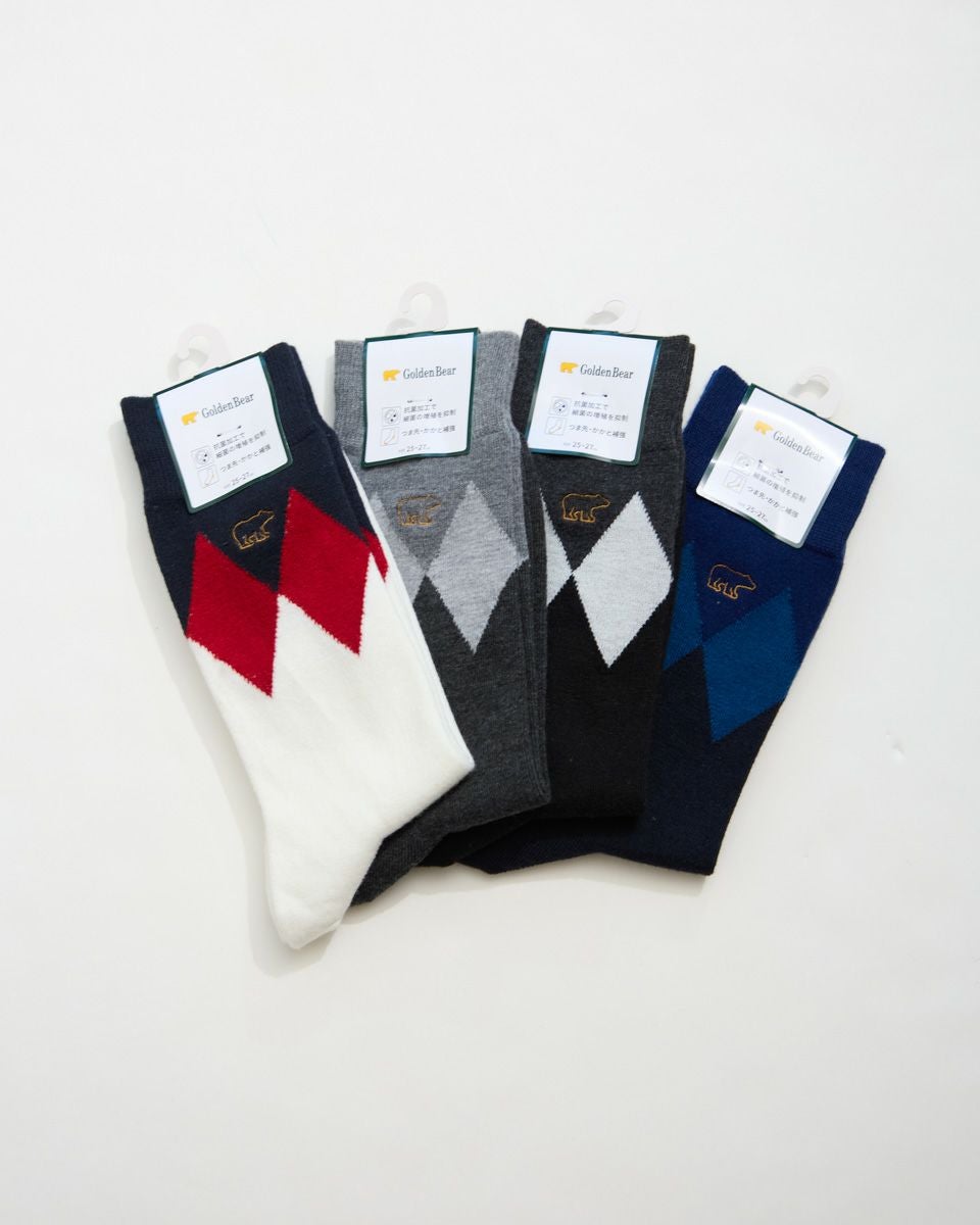 ダイヤ柄ソックス