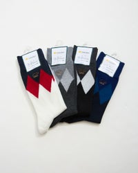 ダイヤ柄ソックス