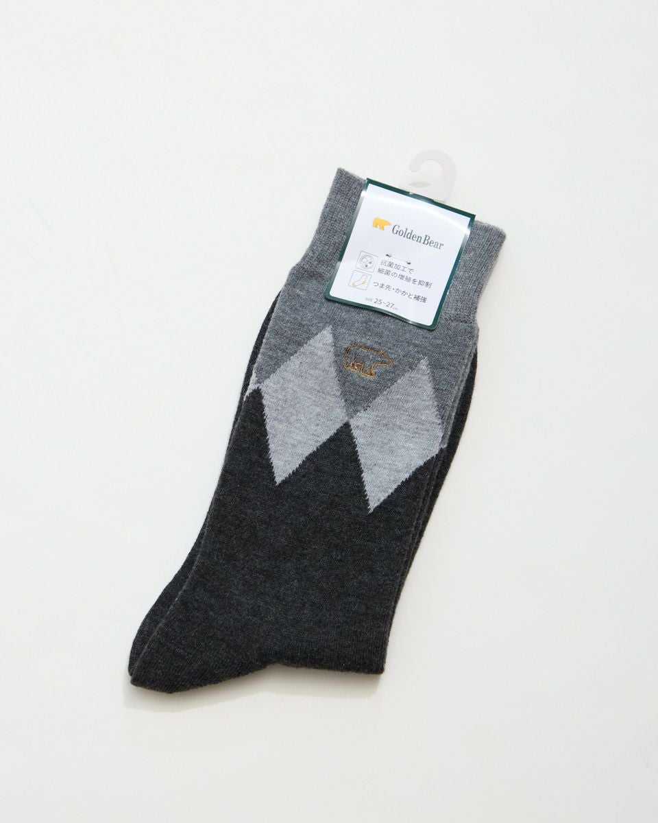 ダイヤ柄ソックス