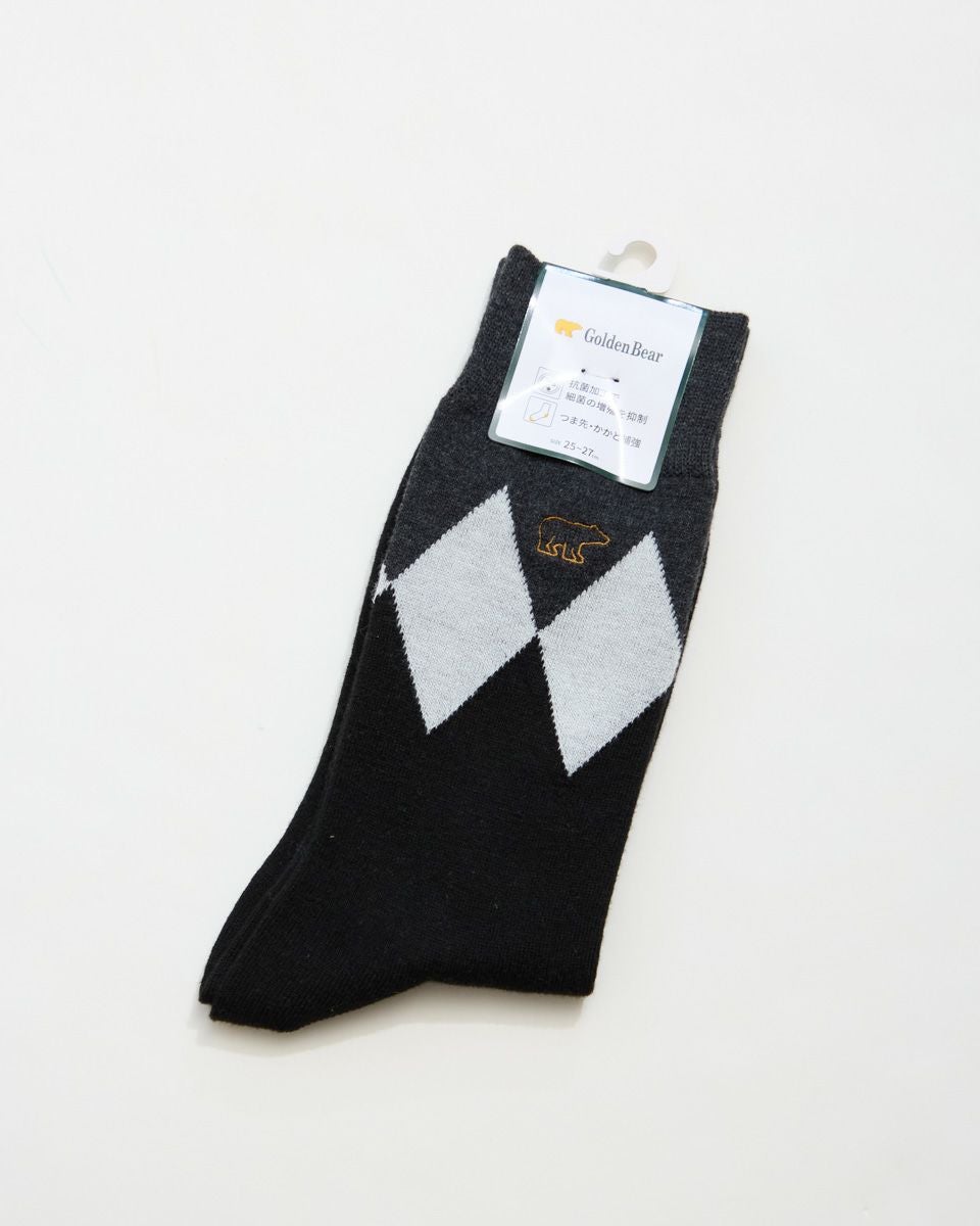 ダイヤ柄ソックス
