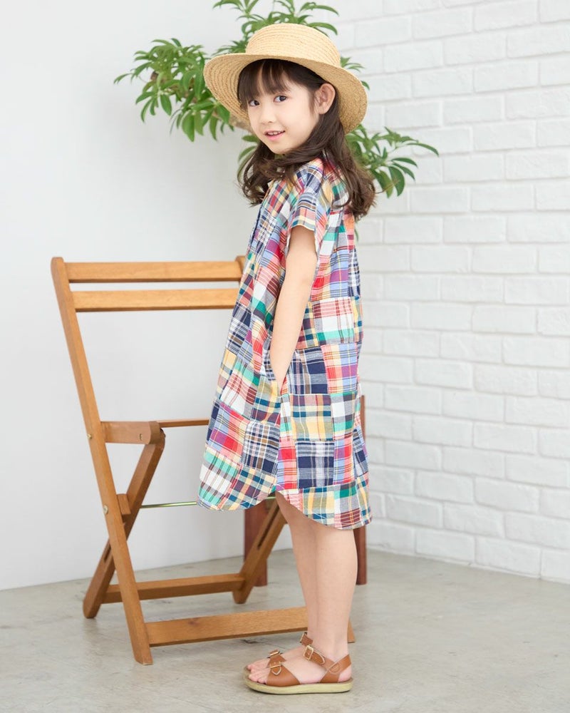 パッチワークワンピース