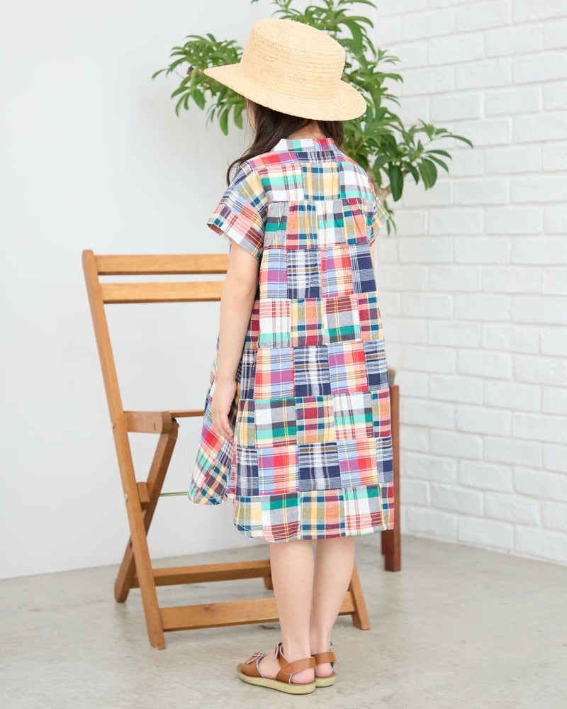 パッチワークワンピース