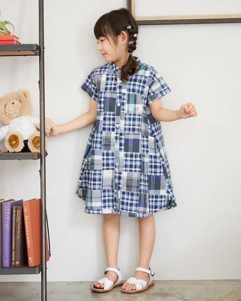 パッチワークワンピース