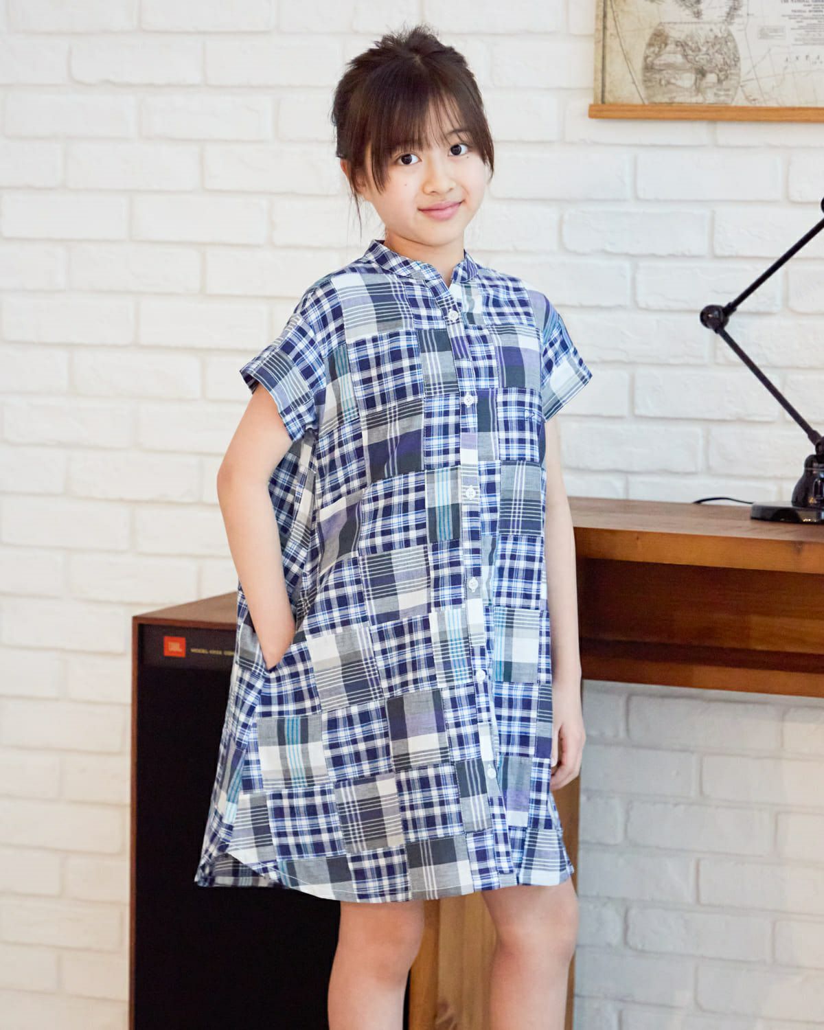 パッチワークワンピース