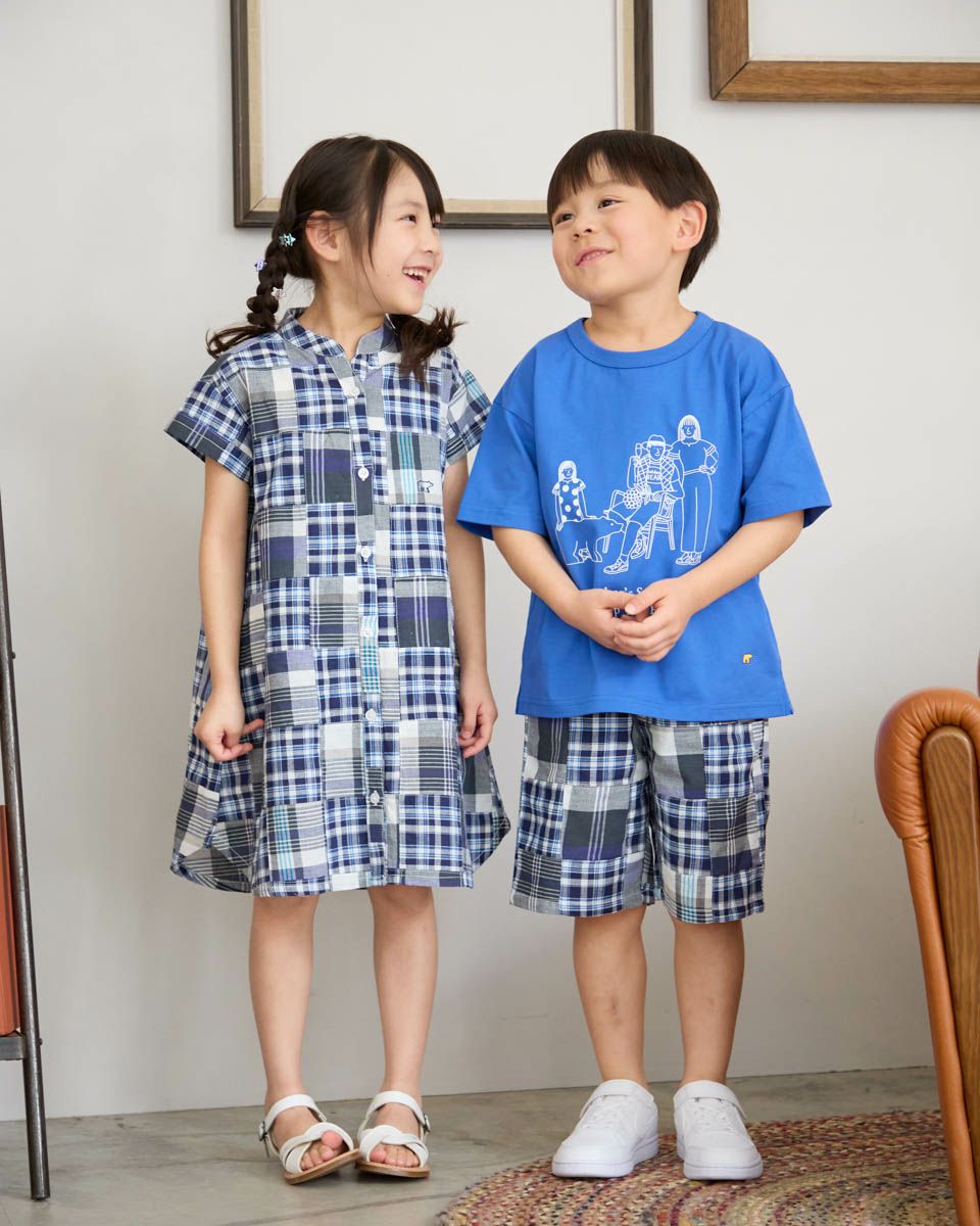 菊　ケープ付ワンピース　パッチワーク青　リカちゃん 手作りしたいリカちゃんの着せかえ服 Sweet Style | 本の情報