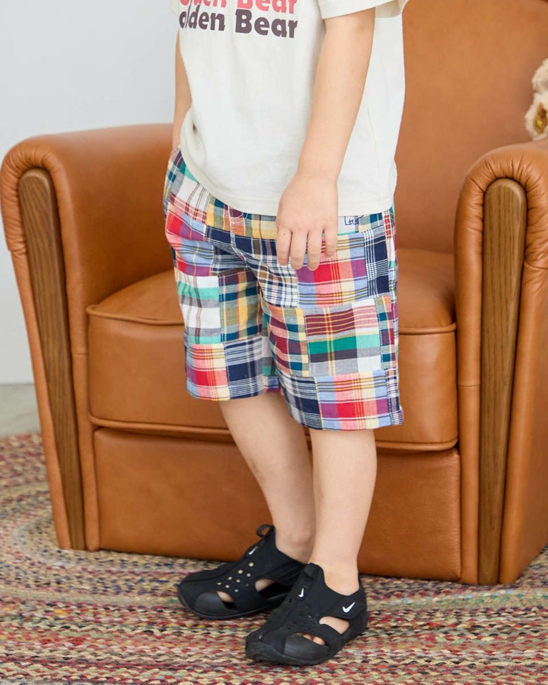 パッチワークハーフパンツ