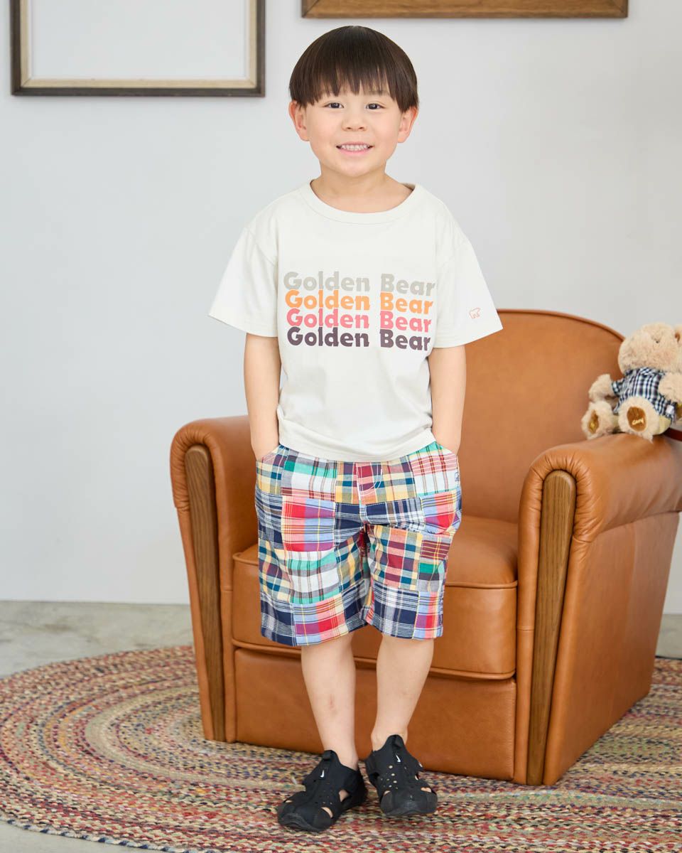 パッチワークハーフパンツ